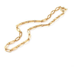  18K Aranyozott Nemesacél Charm Nyaklánc - gyongykavics - 3 900 Ft