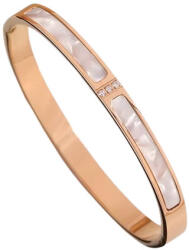  Rózsaarany Rose Gold Színű Nemesacél Cirkónia Strasszos Karkötő Karperec - gyongykavics - 5 000 Ft