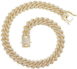  Arany Színű Strasszos Tenisz Nyaklánc