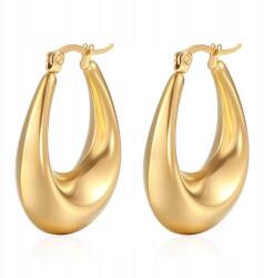  14K 585 Arany Vastag, Üreges Divat Karika Fülbevaló Nőknek (757047981884)