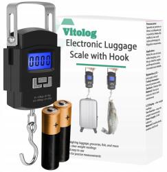 Vitolog Elektronikus poggyászmérleg, horgos, horgász, túra, kézi bőröndmérleg (Mała Waga podróżna do bagażu z hakiem 50 kg)