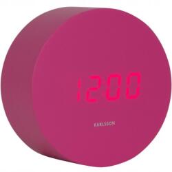 Karlsson Elektronikus ébresztőóra rózsaszín asztali álló a hálószobába Spry Round (KA5981BP)