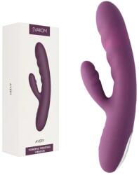  Тласкащ вибратор с клитор стимулатор - 18, 6см. - Avery Lilac (SVAKOM0193)
