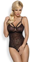  Боди с интимен отвор, примамлива визия - 818-TED-1 teddy S/M (OBSES00046)