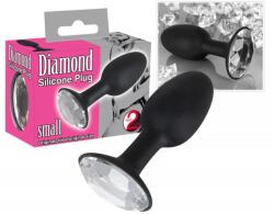  Анален плъг с безцветни кристали, малък размер - Butt Plug Diamond (YOU2T00549)