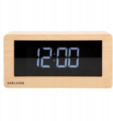 Karlsson Digitális asztali óra Led kijelzővel barna csendes Flip Boxed Led XX (KA5899WD)
