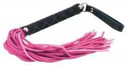  Изискан флогър с удобна ръкохватка - Leather Whip Pink (RIM0007966)