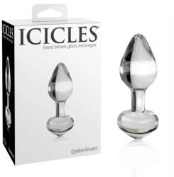  Анален плъг от стъкло, прозрачен, 8, 5см. - Icicles №44 (PD2944-20)