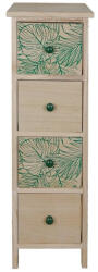 AdTrend Comoda lemn natur verde 26 x 32 x 80 cm (120267) Comoda