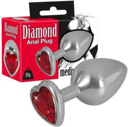  Алуминиев анален разширител, 8, 2см. - Diamond Butt Plug Medium (YOU2T00726)