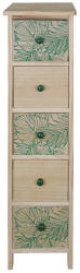 AdTrend Comoda lemn natur verde 26 x 32 x 98 cm (120268) Comoda