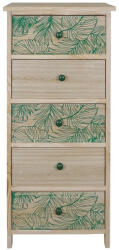 AdTrend Comoda lemn natur verde 40 x 29 x 90 cm (120271) Comoda