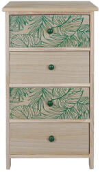 AdTrend Comoda lemn natur verde 40 x 29 x 73 cm (120270) Comoda