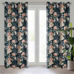 Eurofirany Kész Függöny Salma 140 X 270 CM Fekete (5903571484253)