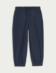 Marks & Spencer Едноцветни спортни панталони с висок дял памук (2-8 години) Marks & Spencer тъмносиня Marks & Spencer | Sin | Момчешки | 2-3 години