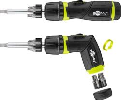 Goobay Set surubelnita cu clichet 12biti CrV 4x Phillips PH0 PH1 PH2 PH3 Capete plane 4x 3mm 4mm 5mm 6mm 4x Torx T10 T15 T20 T25 Goobay (74000) - habo Surubelnita