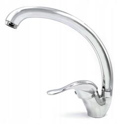  Pultra Szerelhető Mosdó Csaptelep Álló Magas Ezüst Króm Fürdőszoba Csaptelep (6000777)