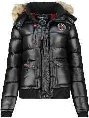 Geographical Norway jachetă pentru femei BUGS LADY de iarnă Negru XXL