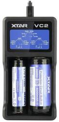 XTAR Incarcator Universal LI-ION NI-MH NI-CD 2buc LCD USB XTAR-VC2 (VC2) - habo Incarcator baterii
