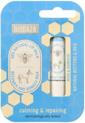 Biobaza Balsam de buze cu extract de miere si lapte de magarita, 45g, Biobaza