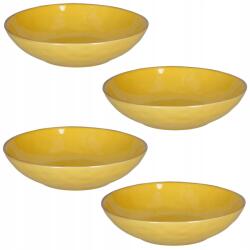  Ebédlő tányérok mély kő Rose ocra x4 K3 (R134300002)