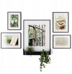 Umbra Képkeretek fekete akasztós, fali képkeret szett Matinee 5 nappaliba (217520)