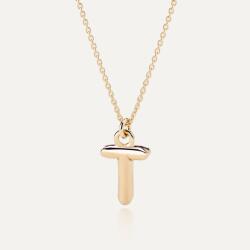 Giorre Nyaklánc felfújható T betűvel, 925 ezüst arany bevonattal hossza 45 cm