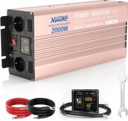  Xwjne inverter 12V 230V 2000W szinusz tiszta 4000W Usb távirányító Led lakóautó