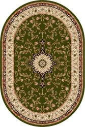 Delta Carpet Covor Clasic, Lotos 523, Verde, Oval, Diverse Dimensiuni (4823057539646) Covor