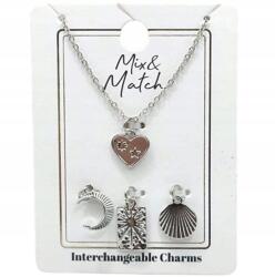  Nyaklánc Szett 4 Db Ezüst Színű Medál (601623)