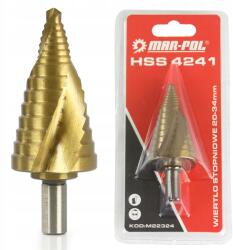 MAR-POL Lépcsős Spirálfúró 20-34MM HSS4241 Mar-pol M22324 (M22324)