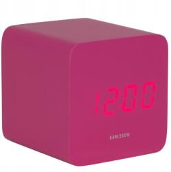 Karlsson Elektronikus ébresztőóra rózsaszín asztali álló a hálószobába Spry Round (KA5982BP)