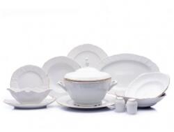 Moga Porcelain Manufactures Servicu Masa Berlin Premium Rand Aur 26 piese Serviciu de masa