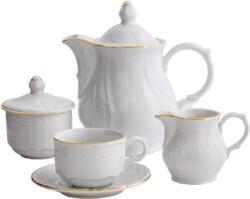 Moga Porcelain Manufactures Serviciu Cafea 15 piese, Berlin Rand Aur