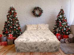 Matex Flanel lepedők 140x200 + 70x90 cm - Hagyományos karácsonyi bézs (MX-080187)