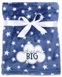 Babymatex RICCO takaró hímzéssel 75x100 cm - Sötétkék Cloud (MX-51491)