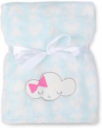 Babymatex RICCO takaró hímzéssel 75x100 cm - Világoskék Mráčik (MX-51453)