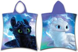 Jerry Fabrics Gyermek poncsó 50x115 cm - Hogyan neveljünk egy sárkányt "Magic (21PN001)