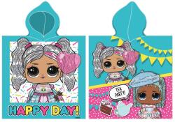 Carbotex Gyermek poncsó 55x110 cm - L. O. L. Meglepetés Boldog napot (T-532120)