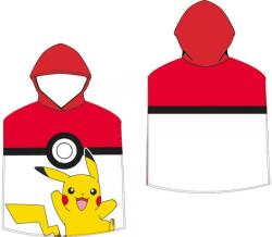Carbotex Gyerek poncsó 50x115 cm - Pokémon Pokéball és Pikachu (T-005595)