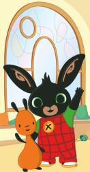 Jerry Fabrics Pamut frottír törölköző 70x140 cm - Bunny Bing "Hopity (J-24TW051)