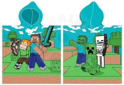 Carbotex Gyermek poncsó 50x115 cm - Minecraft Time to mine (T-005465)