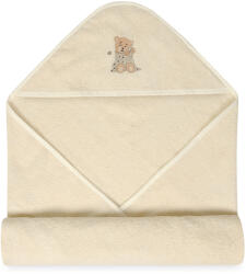 Babymatex Törülköző kapucnival MAXI 100x100 cm - Krém (MX-01878)