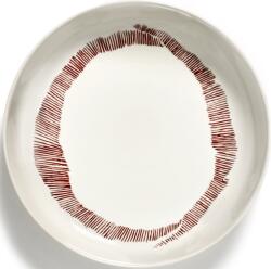 Serax Farfurii adânci Feast, 22 cm, alb-roșu, 2 buc (B8921008C)