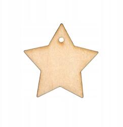 Loveart Fa medál dekoráció Csillag dekoráció 6cm (2131)