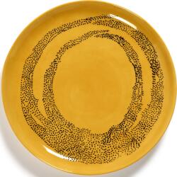 Serax Farfurii de mic dejun Feast cu buline, 22, 5 cm, galben-albe, 2 buc (B8921005J)