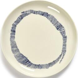 Serax Farfurii pentru mic dejun Feast, 19 cm, alb-albastre, 2 buc (B8921004B)
