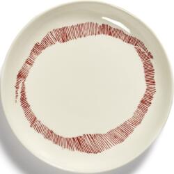 Serax Farfurii Feast pentru desert, 16 cm, alb-roșu, 4 buc (B8921003C)