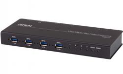 ATEN Switch KVM industrial ATEN US3344I, 4x USB-A 3.2 Gen 1, 4x USB-B female, Black (US3344I-AT)