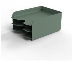 ALBA Irattálca, fém, 3 részes, ALBA, zöld (IAL35) - webpapir